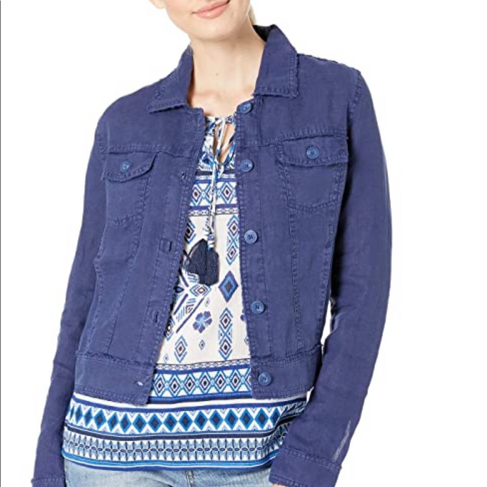 Tommy Bahama Two Palm Raw Edge Point Collar Jacket - Picture 7 of 12